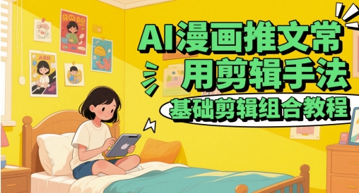 AI漫画推文常用剪辑手法，基础剪辑组合教程-徐小晨博客