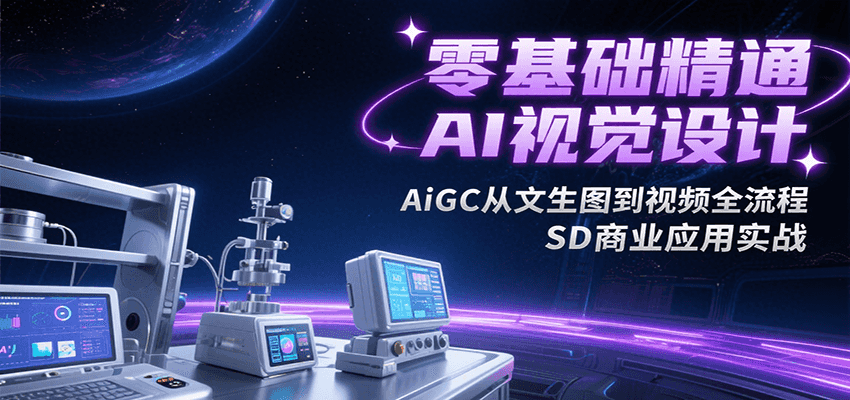 零基础精通AI视觉设计，AiGC从文生图到视频全流程，SD商业应用实战-徐小晨博客