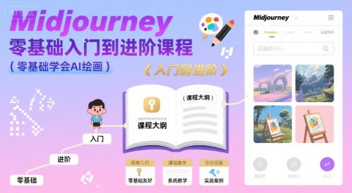 midjourney零基础入门到进阶课程，零基础学会AI绘画-徐小晨博客