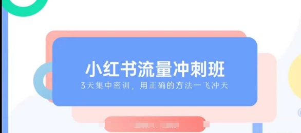 小红书流量冲刺班2025，最懂小红书的女人，快速教你2025年入局小红书-徐小晨博客