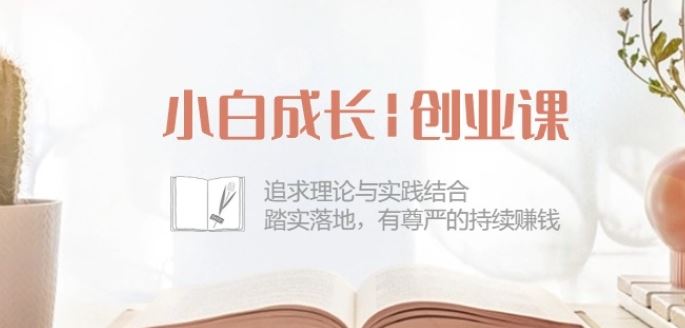 小白成长创业课：追求理论与实践结合，踏实落地，有尊严的持续赚钱-42节-徐小晨博客