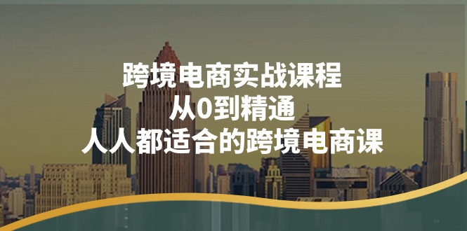 跨境电商实战课程：从0到精通，人人都适合的跨境电商课（14节课）-徐小晨博客