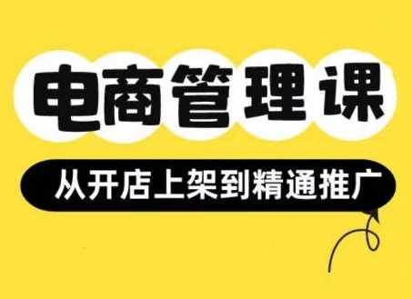 小红书&闲鱼开店从开店上架到精通推广，电商管理课-徐小晨博客