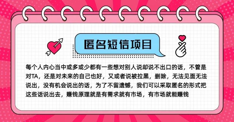 冷门小众赚钱项目，匿名短信，玩转信息差，月入五位数【揭秘】-徐小晨博客