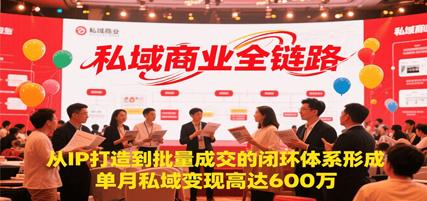 私域商业全链路，从IP打造到批量成交的闭环体系形成，单月私域变现600万-徐小晨博客