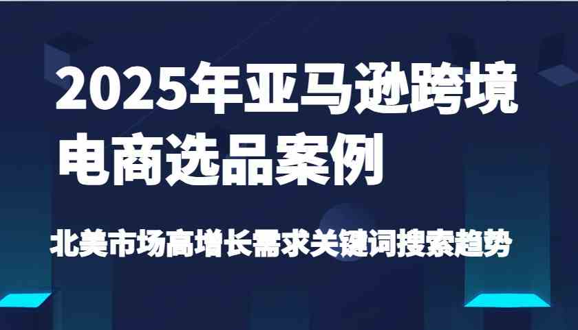 2025年亚马逊跨境电商选品案例-北美市场高增长需求关键词搜索趋势（更新)-徐小晨博客