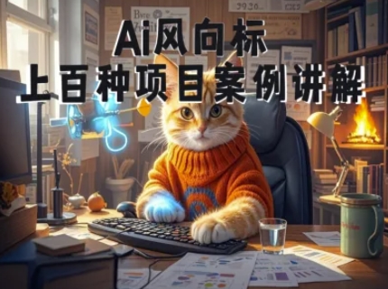 Ai风向标-附100种项目案例玩法-0基础小白到大神ai视频商业应用教学-徐小晨博客