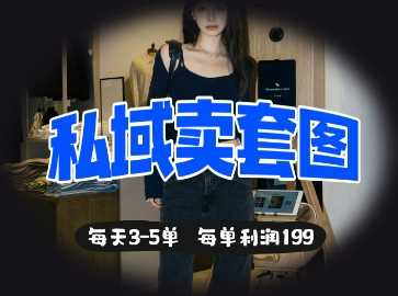 私域卖套图每天3-5单，每单利润99-徐小晨博客