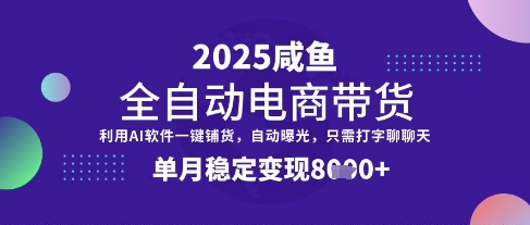 全网首发【闲鱼全自动电商带货】三年磨一剑，一朝露锋芒，单月稳定变现8k+【揭秘】-徐小晨博客