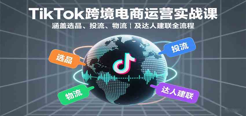 TikTok跨境电商运营实战课：涵盖选品、投流、物流及达人建联全流程-徐小晨博客
