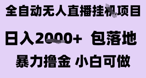 最新全自动抖音无人直播挂G项目，日入2k+ 包落地暴力撸金，小白可做【揭秘】-徐小晨博客