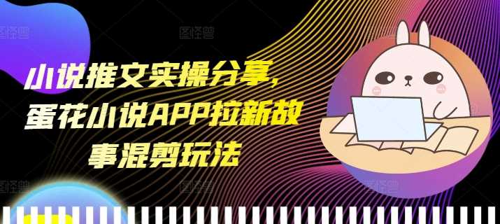 小说推文实操分享，蛋花小说APP拉新故事混剪玩法-徐小晨博客