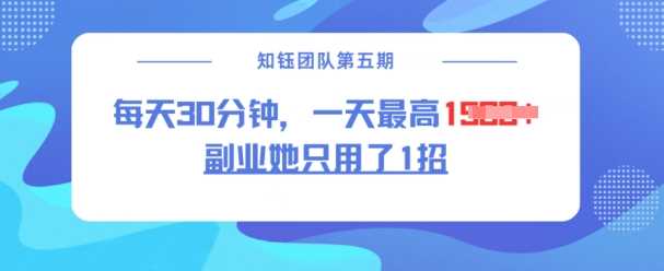 副业她只用了1招，每天30分钟，无脑二创，一天最高1.5k-徐小晨博客