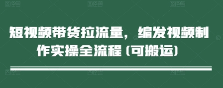 短视频带货拉流量，编发视频制作实操全流程(可搬运)-徐小晨博客