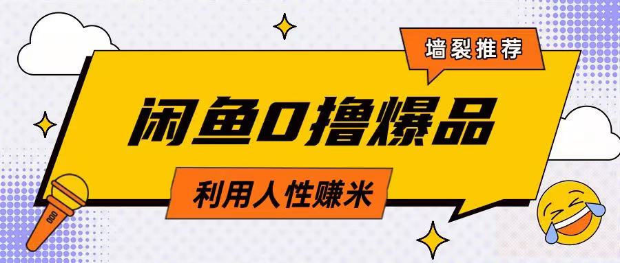 咸鱼0撸玩法利用人性售卖商品达到日挣2张的效果-徐小晨博客