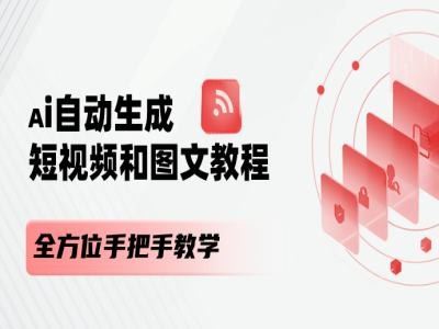 AI自动生成短视频和图文课程，全方位手把手教学-徐小晨博客