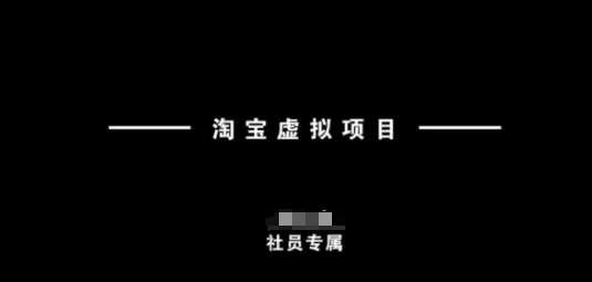 淘宝虚拟项目，从理论到实操，新手也能快速上手-徐小晨博客