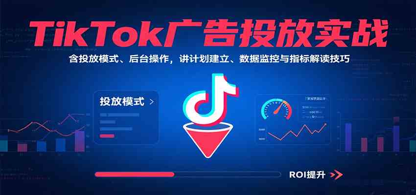 TikTok广告投放实战，含投放模式、后台操作，讲计划建立、数据监控与指标解读技巧-徐小晨博客