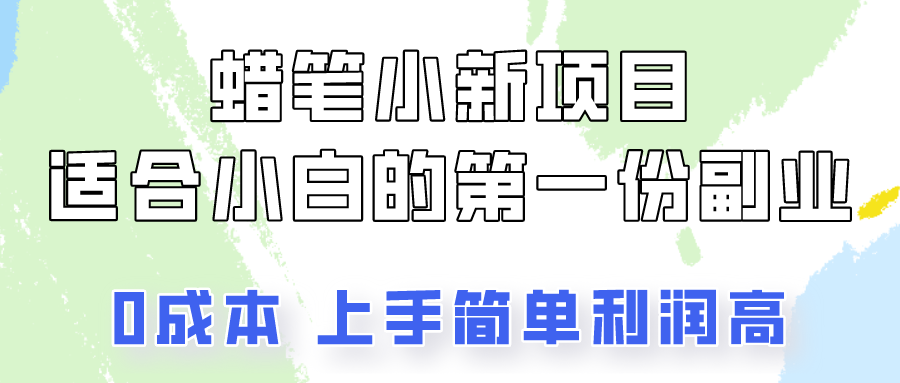蜡笔小新项目拆解，0投入，0成本，小白一个月也能多赚3000+-徐小晨博客
