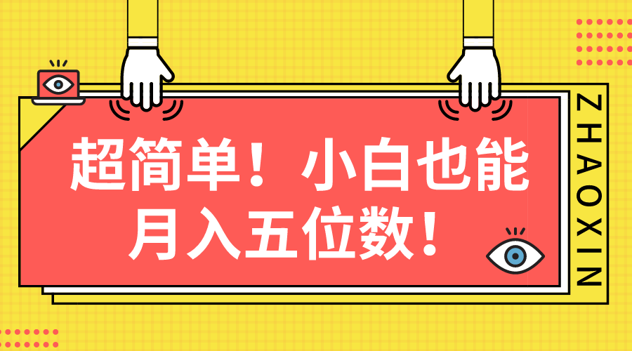 超简单图文项目！小白也能月入五位数-徐小晨博客