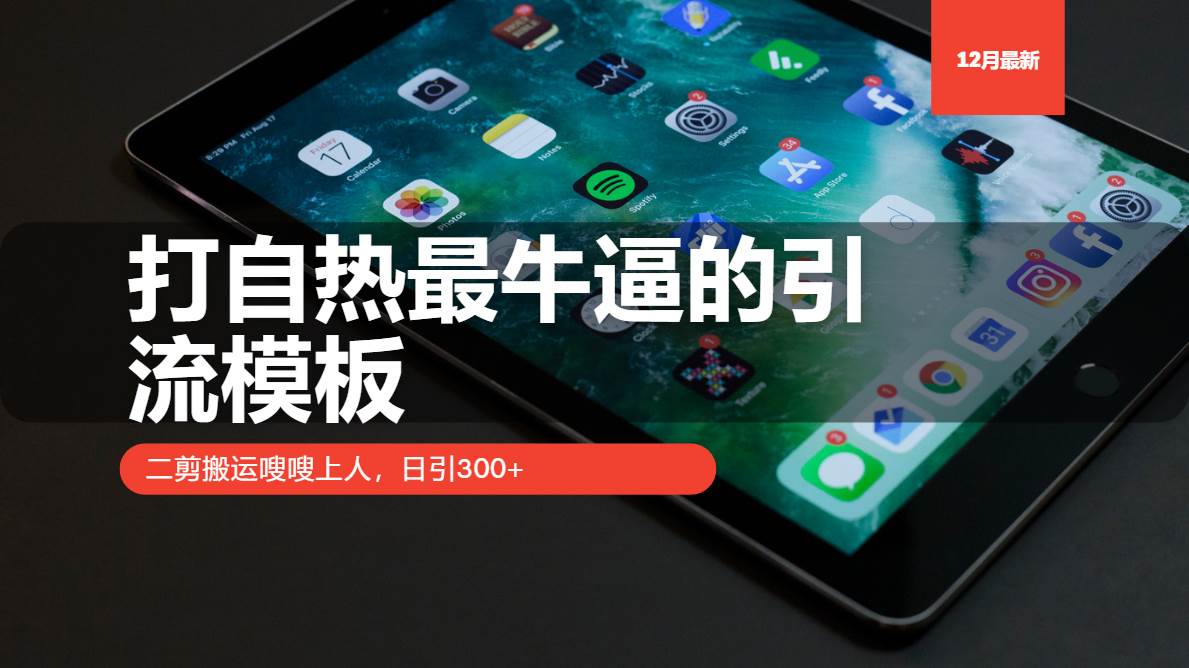 打自热最牛逼的引流模板，二剪搬运嗖嗖上人，日引300+-徐小晨博客