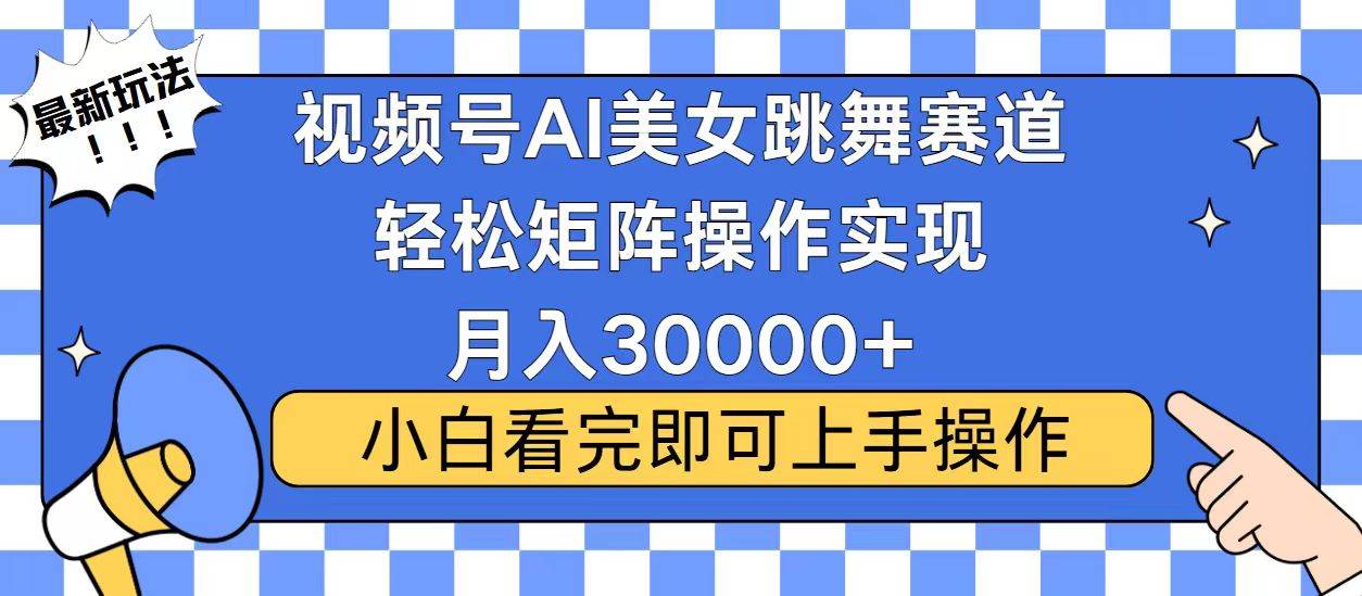 视频号蓝海赛道玩法，当天起号，拉爆流量收益，小白也能轻松月入30000+-徐小晨博客