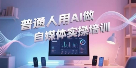 普通人用AI做自媒体实操培训，普通人一个人用ai做自媒体，视频制作、短视频引流、直播带货，轻松入门-徐小晨博客