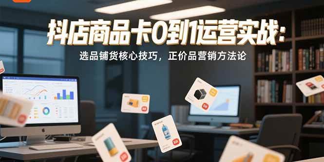 抖店商品卡0到1运营实战：选品铺货核心技巧，正价品营销方法论-徐小晨博客