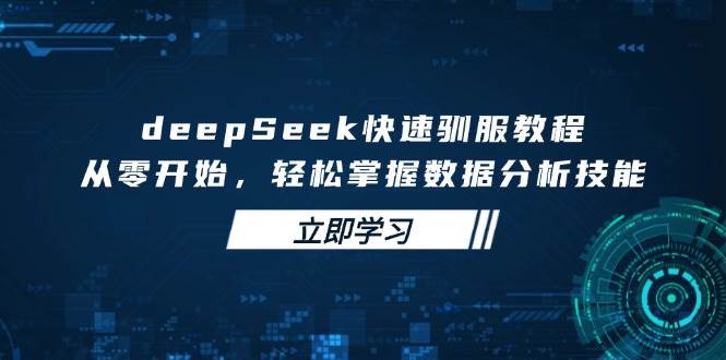 deepSeek快速驯服教程，从零开始，轻松掌握数据分析技能-徐小晨博客