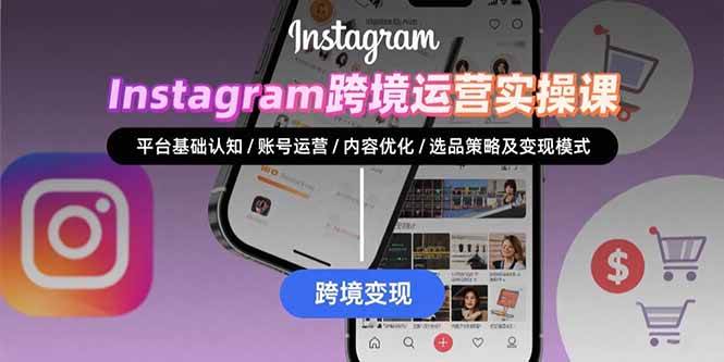 Instagram跨境运营实战：平台认知/账号运营/内容优化/选品策略及变现模式-徐小晨博客