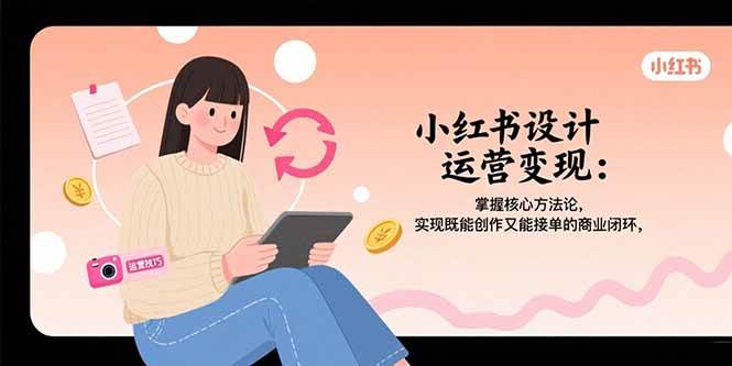 小红书设计运营变现：掌握核心方法论，实现既能创作又能接单的商业闭环-徐小晨博客