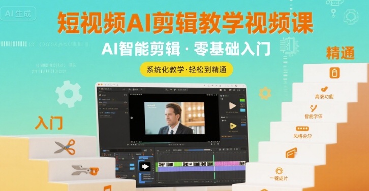 短视频AI剪辑教学视频课，入门到精通-徐小晨博客