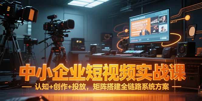 中小企业短视频实战课，认知+创作+投放，矩阵搭建全链路系统方案-徐小晨博客