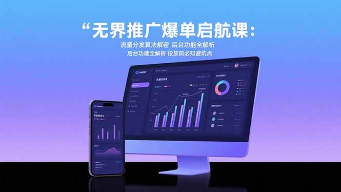 无界推广爆单启航课：流量分发算法解密 后台功能全解析 投放前必知避坑点-徐小晨博客