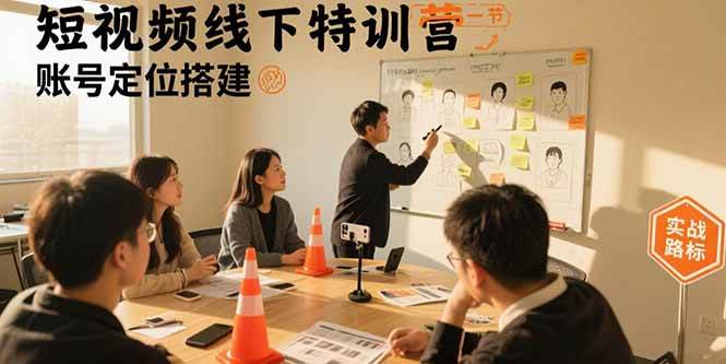 短视频线下特训营：账号定位搭建/口播号拍摄剪辑/直播间流量入口/变现实战-徐小晨博客