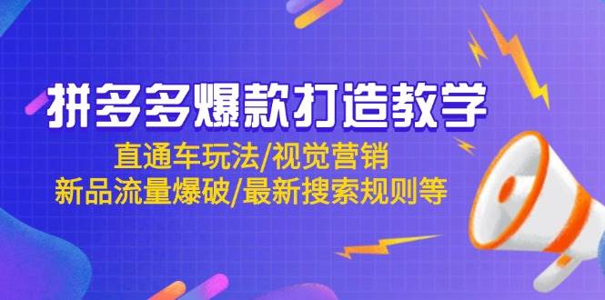 拼多多爆款打造教学：直通车玩法/视觉营销/新品流量爆破/最新搜索规则等-徐小晨博客