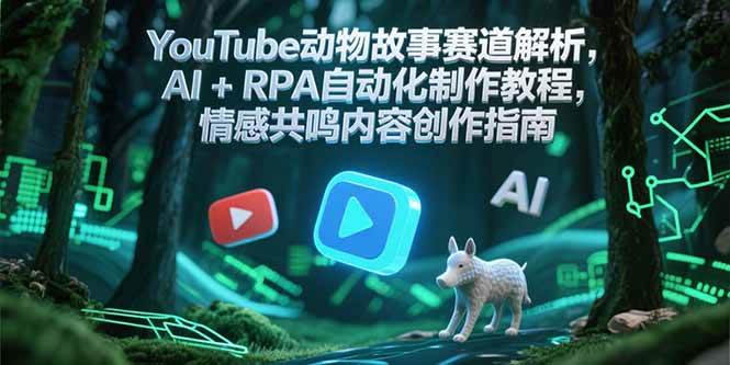 YouTube动物故事赛道解析，AI+RPA自动化制作教程，情感共鸣内容创作指南-徐小晨博客