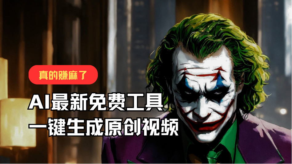 最新免费AI工具，一键生成原创视频，佛系搬运，轻松月入10000+！-徐小晨博客