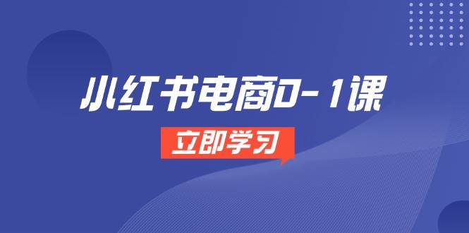 小红书电商0-1课，开店选品全流程，多平台素材处理与爆款笔记制作-徐小晨博客