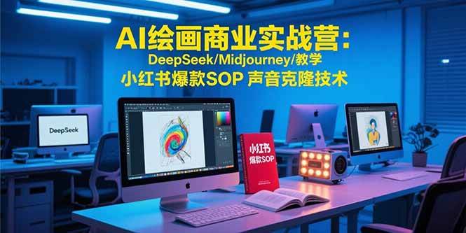 AI绘画商业实战营：DeepSeek/Midjourney/教学 小红书爆款SOP 声音克隆技术-徐小晨博客