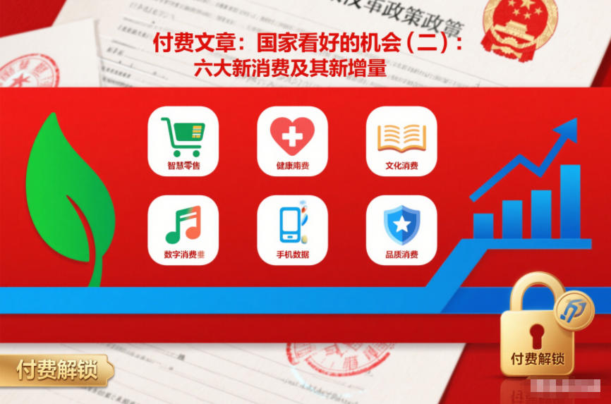 新消费六大机遇，把握国家政策导向，挖掘行业增长新空间-徐小晨博客