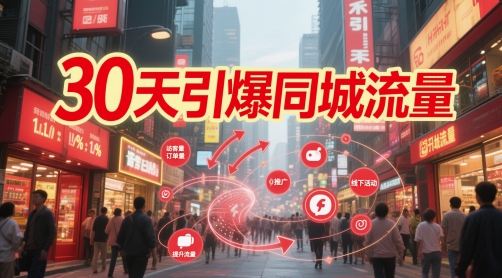 30天引爆同城流量：团购篇 认知篇 流量篇 来客篇 达人篇 老板人设IP篇 投流篇-徐小晨博客