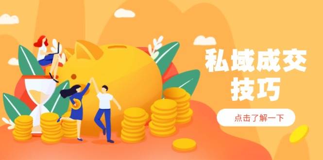 私域成交技巧，帮你从入门到精通，破解四大痛点，快速变现，轻松收钱-徐小晨博客