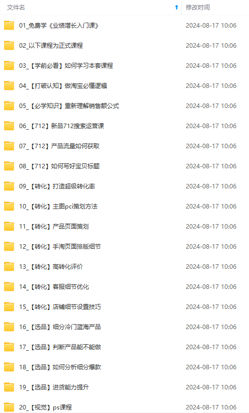 图片[1]-淘系运营实战班：市场分析、定位、定价、引流、产品策划，爆品打造-徐小晨博客