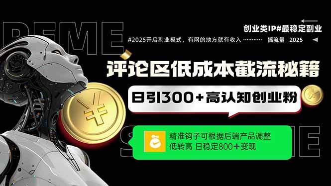 评论区低成本引流秘籍，精准钩子直击用户，单账号日增300+创业粉，日稳…-徐小晨博客