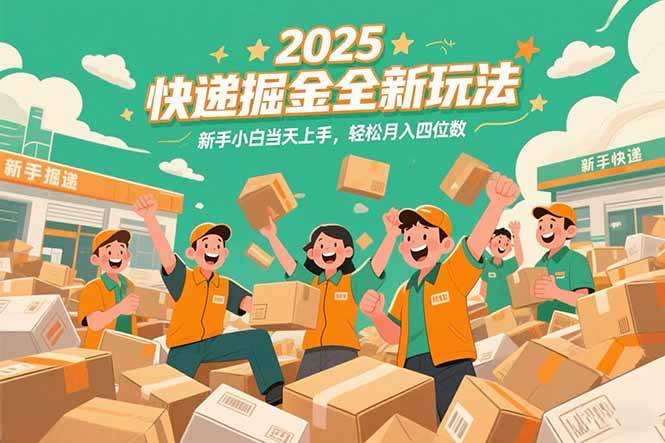 2025快递掘金全新玩法，新手小白当天上手，轻松月入四位数！-徐小晨博客
