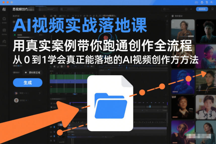 AI视频实战课，真实案例教学全流程，掌握可落地的创作方法-徐小晨博客
