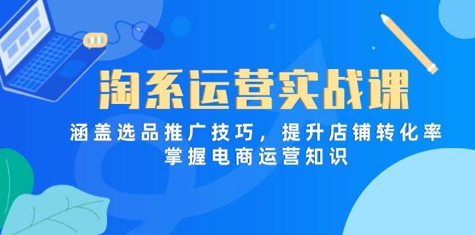 淘系运营实战课，涵盖选品推广技巧，提升店铺转化率，掌握电商运营知识-徐小晨博客