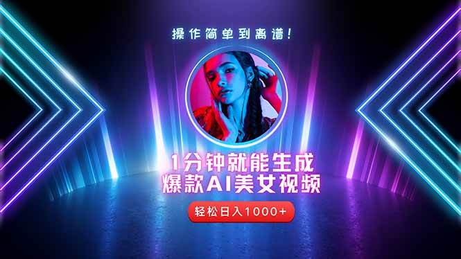 2025年最强副业：用AI做短视频，从零开始打造爆款账号！-徐小晨博客