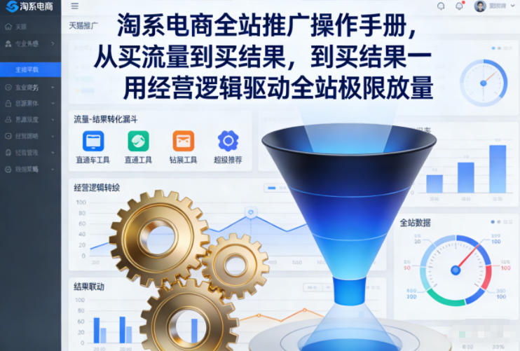 淘系电商全站推广手册，以经营逻辑驱动投放，实现持续放量与增长-徐小晨博客